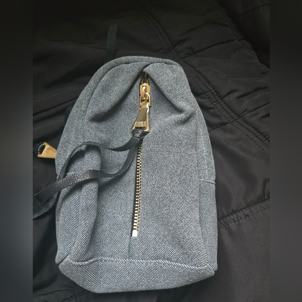 Aimee Kestenberg Black and Cream Backpack